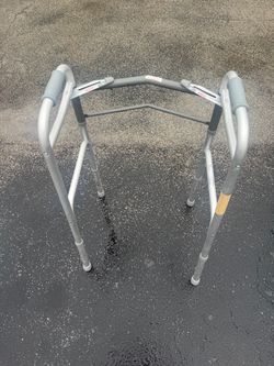 Folding Aluminum Walker with Adjustable Legs