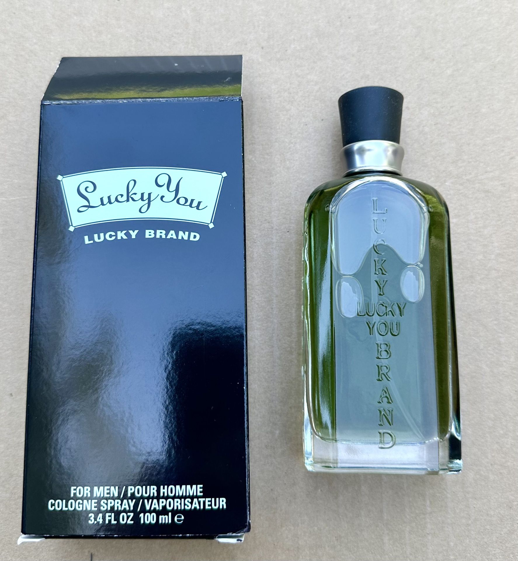 LUCKY YOU Lucky Brand 3.4 oz/100 ml Men’s Cologne - NEW with BOX