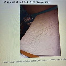 Whole Set of Full Bed