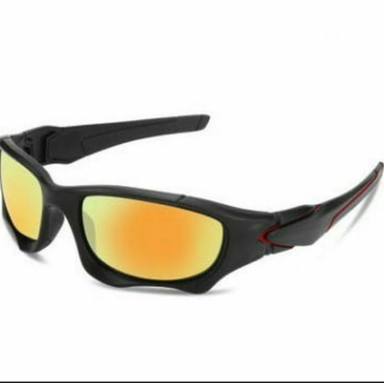 Design Sports Mirror Polarized Sunglasses Classics Driving Eyewear UV400 Unisex. Color Orange Green