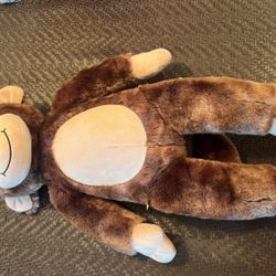 Build A Bear Monkey Plush Brown Happy Smiling Chimp Stuffed Animal ~ Approx 18"