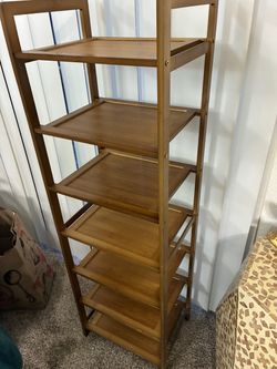 NEW bamboo 40” shoes rack