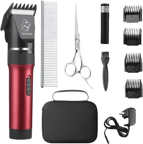 Sminiker Pet Hair Clipper Grooming Kit