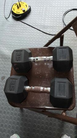 1 Pair Rubberhead 35lbs. DB