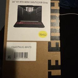 Tuf Gaming Laptop 