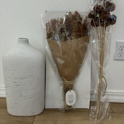 Target Home Decor Vase With Artificial Floral Bundle