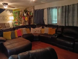 Leather Sectional Recliner Couch...$350...OBO
