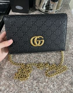 Crossbody Luxury Purse Black Gold