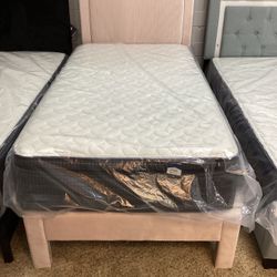 Twin Bed With Mattress 