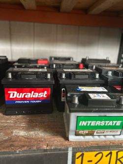 New and rebuilt and used car Batterys
