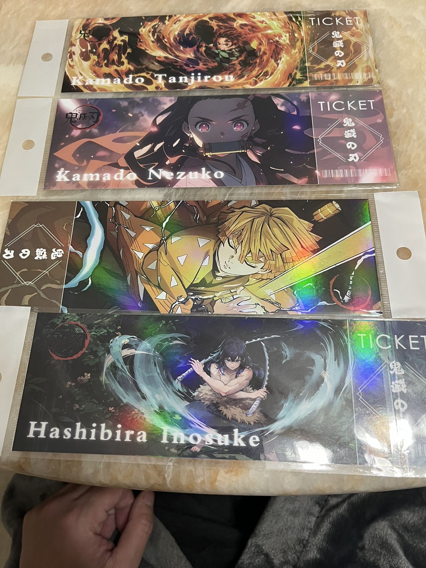 Demon Slayer laser card 4pcs
