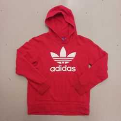 Red Adidas Pullover Hoody 