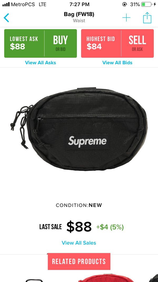 Supreme Waist bag FW18 for Sale in Los Angeles, CA - OfferUp