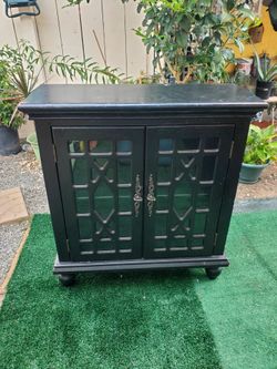 Black Wood Cabinet