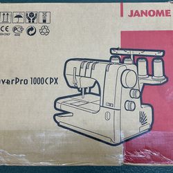 NEW! Janome CoverPro 1000CPX Coverstitch Serger Machine with Bonus Bundle