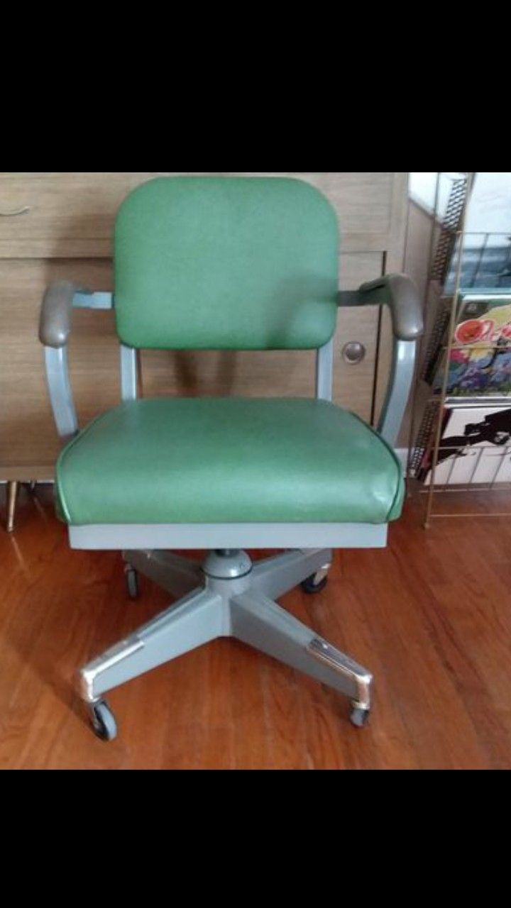 Mid century vintage industrial office chair