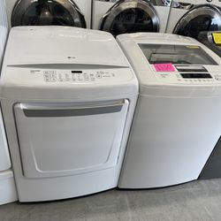 LG top Loader Washer And Dryer Set 