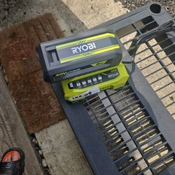 Ryobi 40v Battery And Charger 