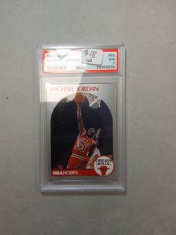 1990 NBA Hoops Michael Jordan PSA  7 Graded Card