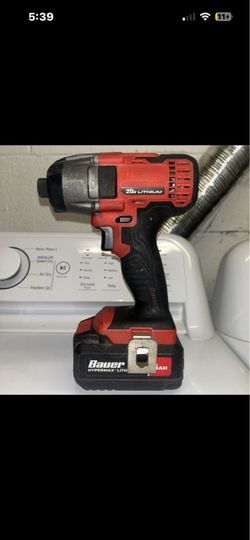 Bauer 20V Cordless Impact Driver with Battery