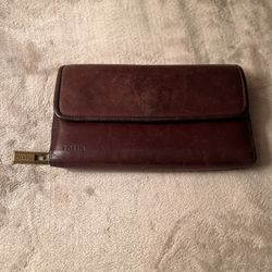 Wallet By Fossil Brown Color 