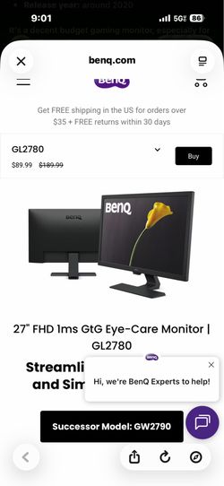 Used gaming monitor