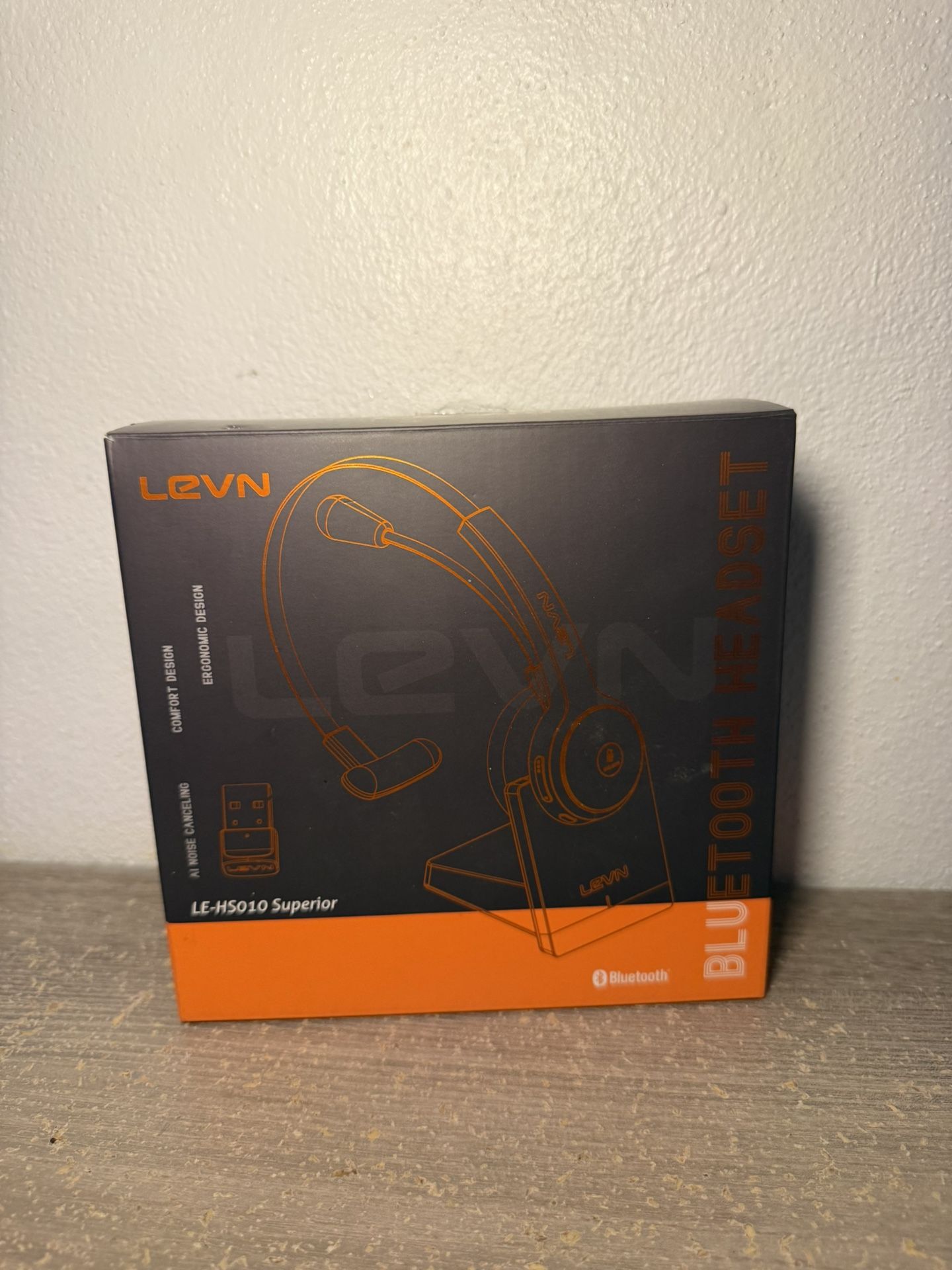 Audífono Con Bluetooth con Micrófono y Base de Carga – Ideal para Trabajo / Oficina