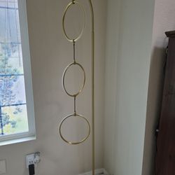 Modern Gold LED Ring Floor Lamp. Dimmable