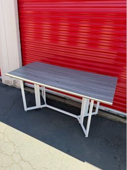 Modern Folding Drop-Leaf Table / Space Saving Desk – 63” x 32”