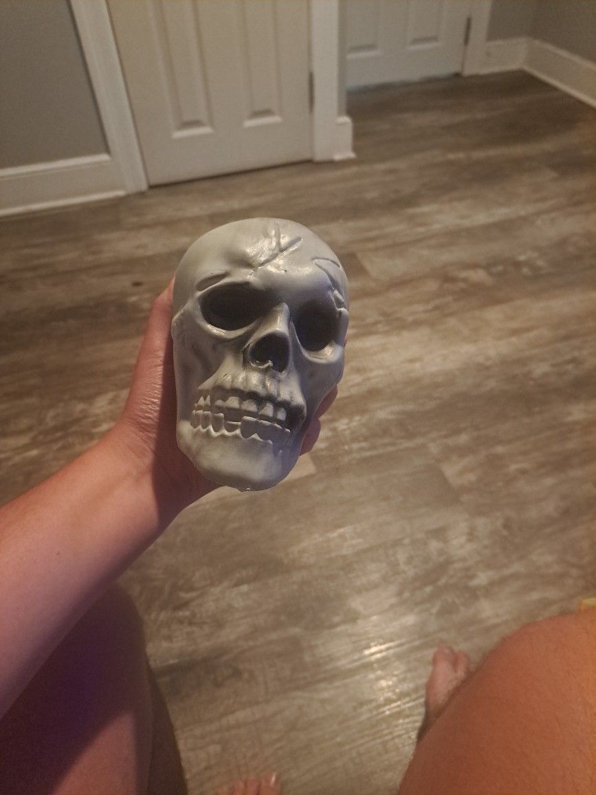 Fake Halloween Skull Decor