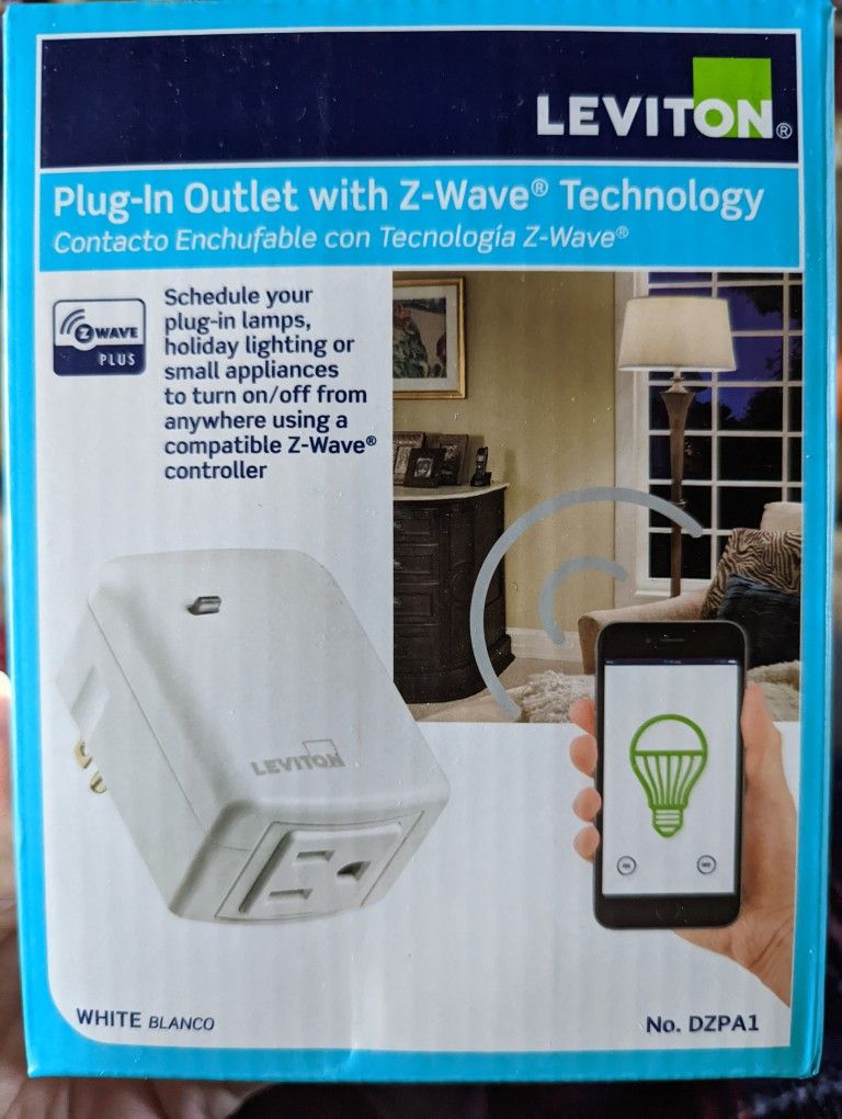 Leviton Plug-In Outlet w Z-Wave DZPA1