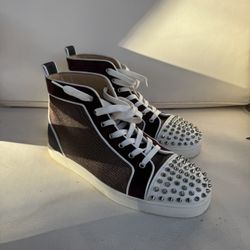 Christian Louboutin - Lou Spikes Orlato sneakers whisky