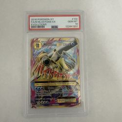 2016 POKEMON XY EVOLUTIONS #102 FULL ART/M BLASTOISE EX PSA 10