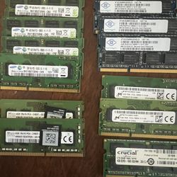 Various SODIMM Memory Modules