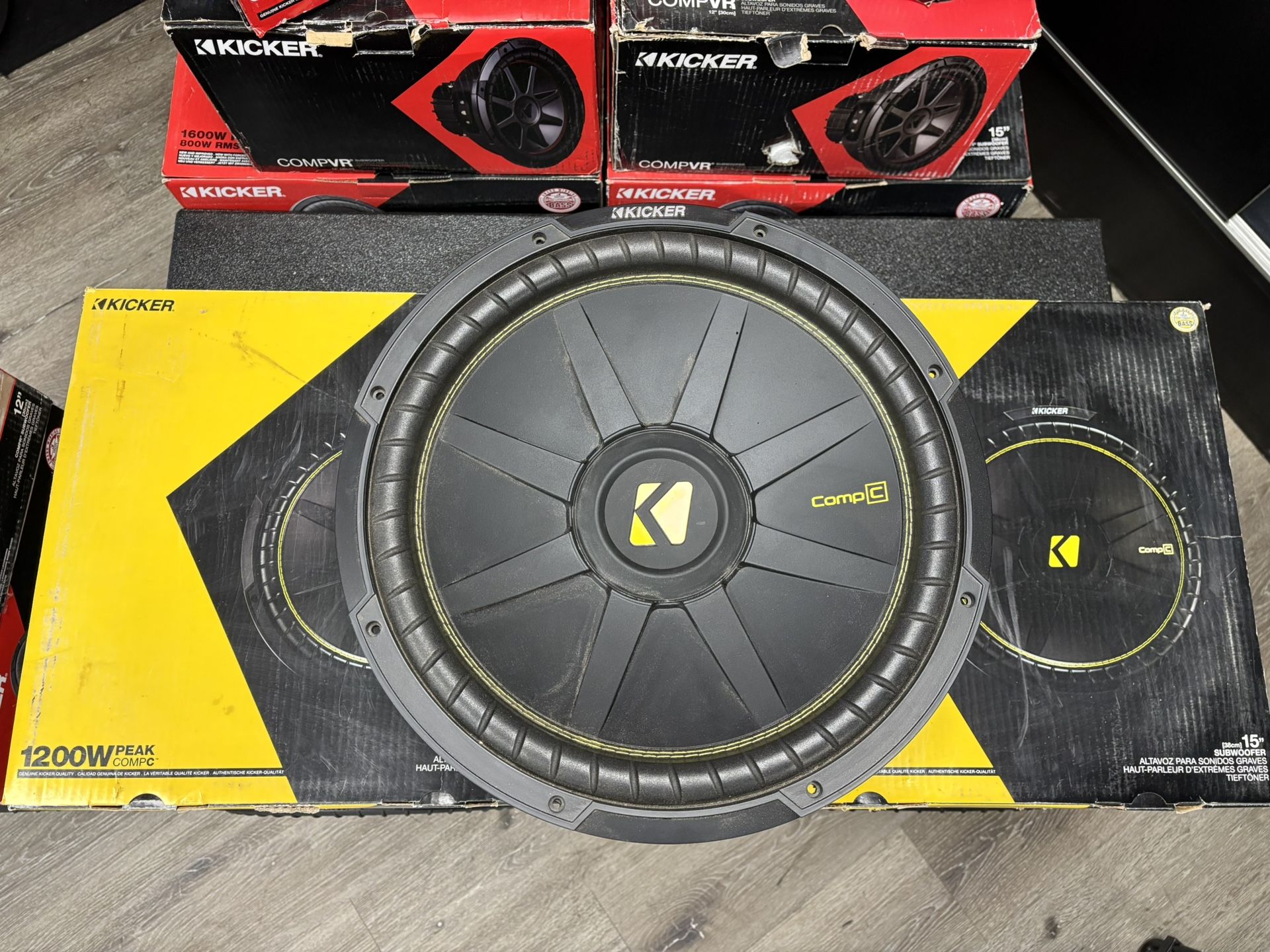 Brand New Pair Of Kicker Comp C 15”