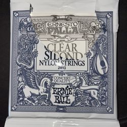 Ernie Ball 2403 Ernesto Palla Clear & Silver Nylon Classical Guitar Strings - Medium Tension