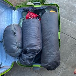 Camping Gear- 3 Person Tent, Mattress /Mattress pad / Sleeping Bag