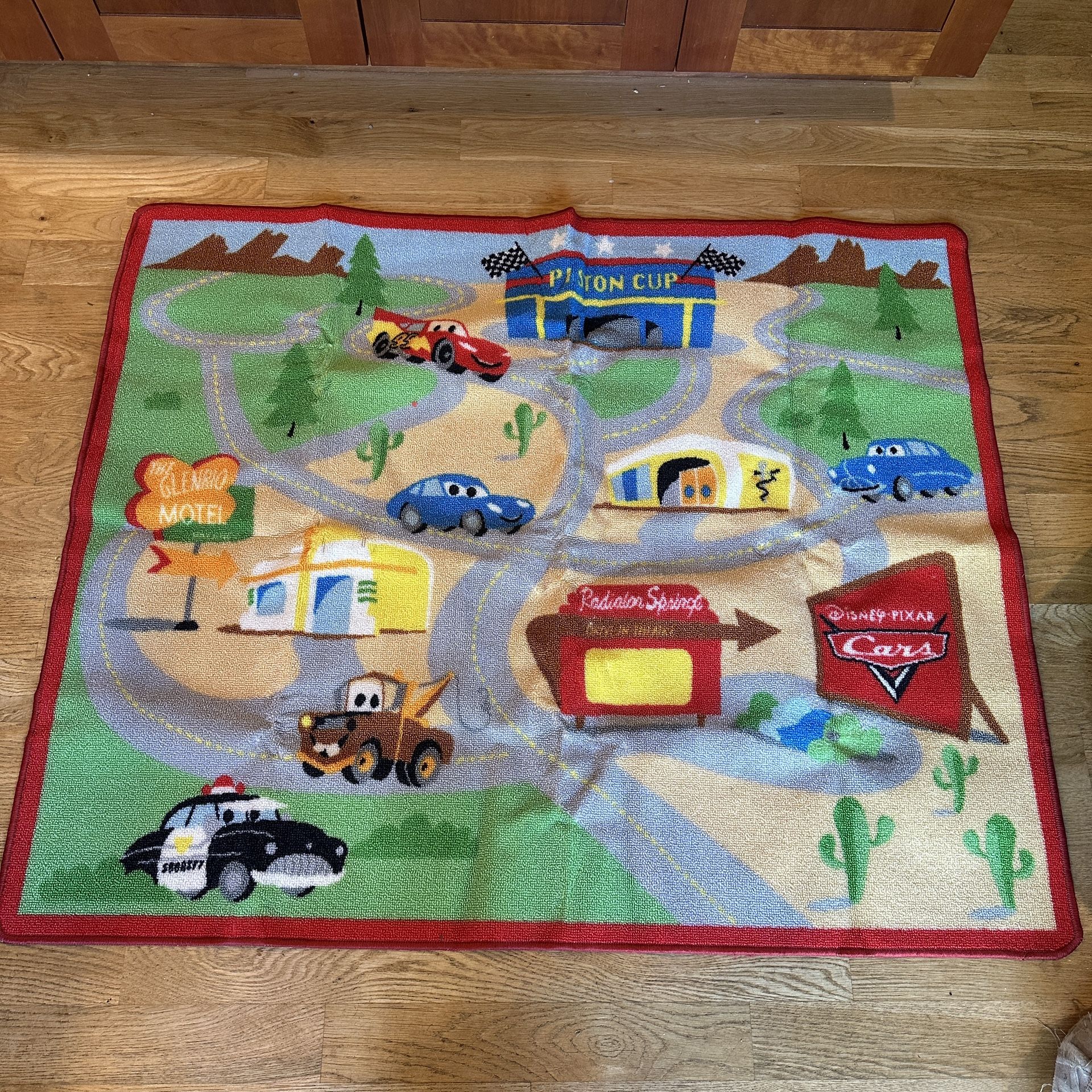 Disney Cars Pixar Game Rug Toddler Kids Sz 40x48”