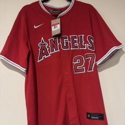Nike Angels Mike Trout Baseball Jersey Size Large Men 