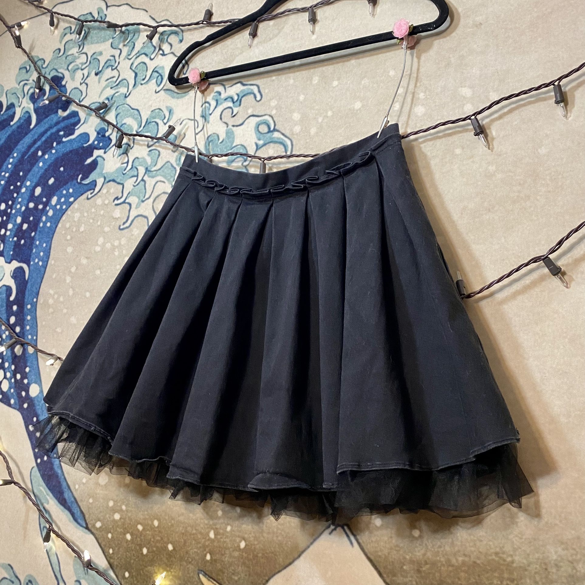 Collective Concepts ‘Rah Rah’ Pleated Skirt w/Tulle Size M