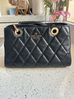 Kate Spade Black Quilted Pattern