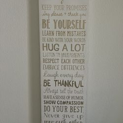 Family Rules On Matte Board