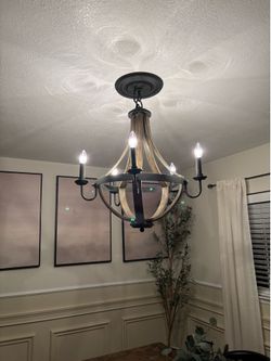 Farmhouse style chandelier