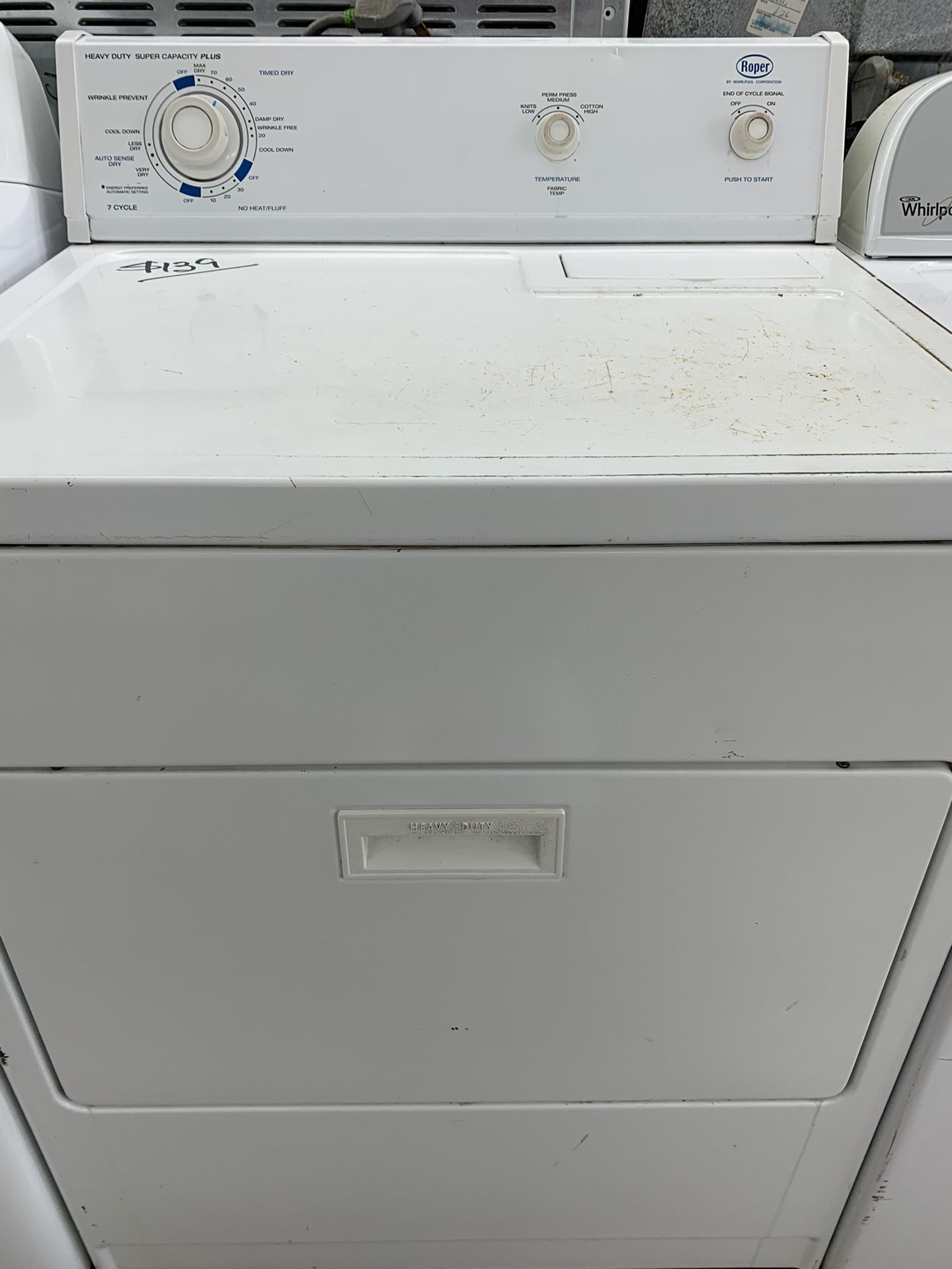 Roper Whirlpool Heavy Duty Super Capacity + Electric ⚡️ Dryer! 30-Day Guarantee! Get It Today!