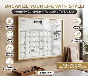 Personalized Dry Erase Wall Calendar