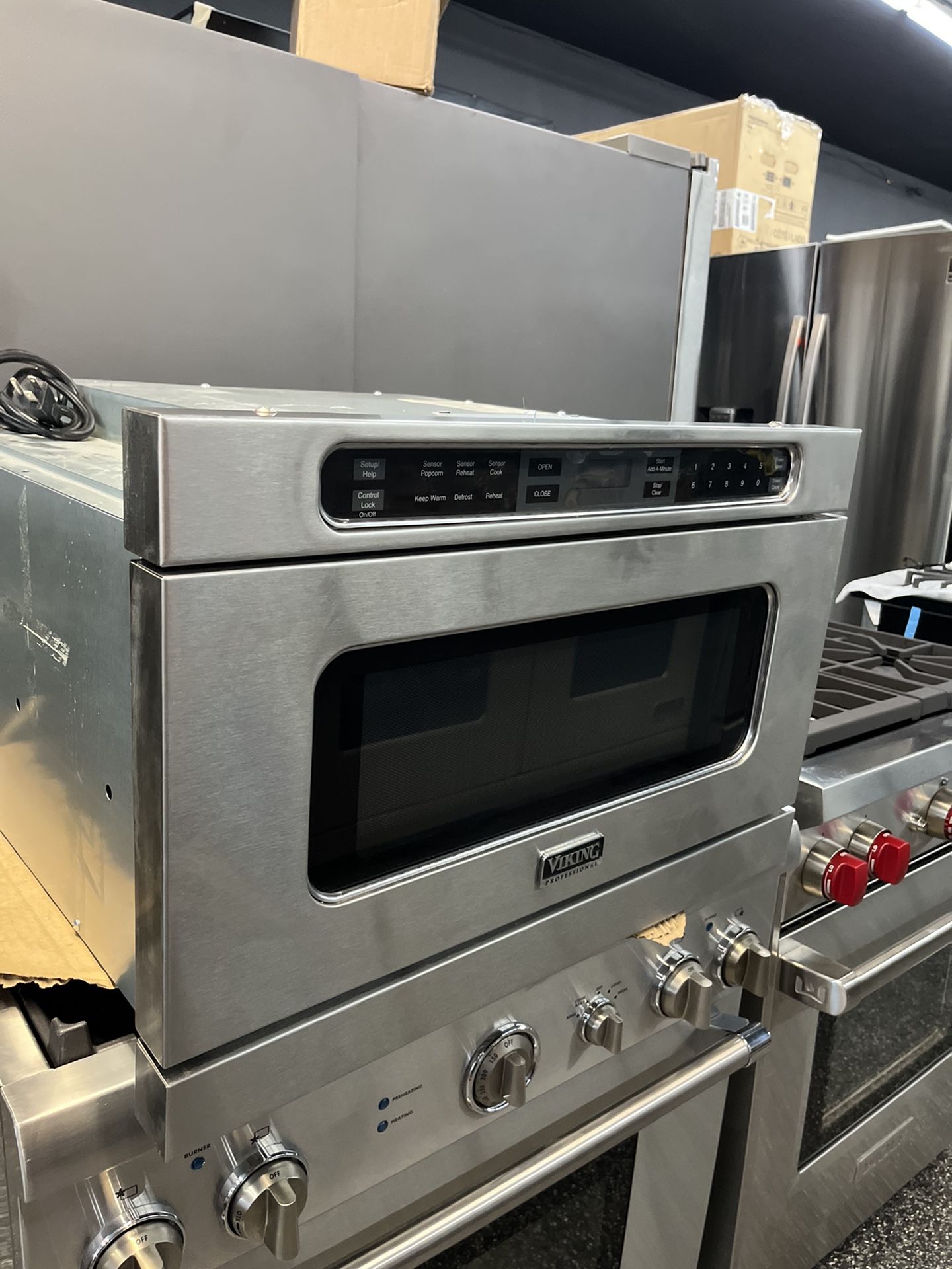 Viking Stainless Steel Microwave Drawer 24” Wide