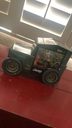 Jeep Military Army Truck 550-Piece Puzzle Tin