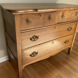 Antique Wood Dresser 