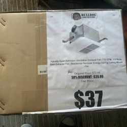 Quiet Bathroom Exhust Fan Brand New 