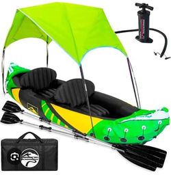 Keystone Peak Inflatable 2-Person Kayak Set